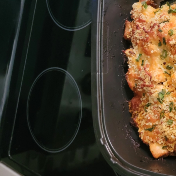 Buffalo Chicken and Roasted Potato Casserole