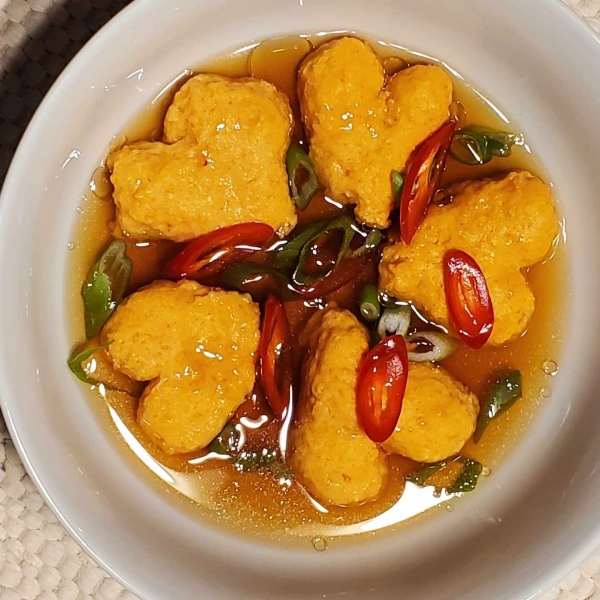 Naked Shrimp Dumplings in Dashi