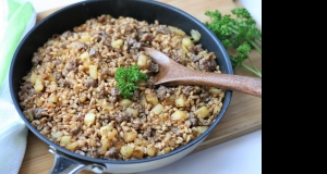 Farro Sausage Apple Skillet