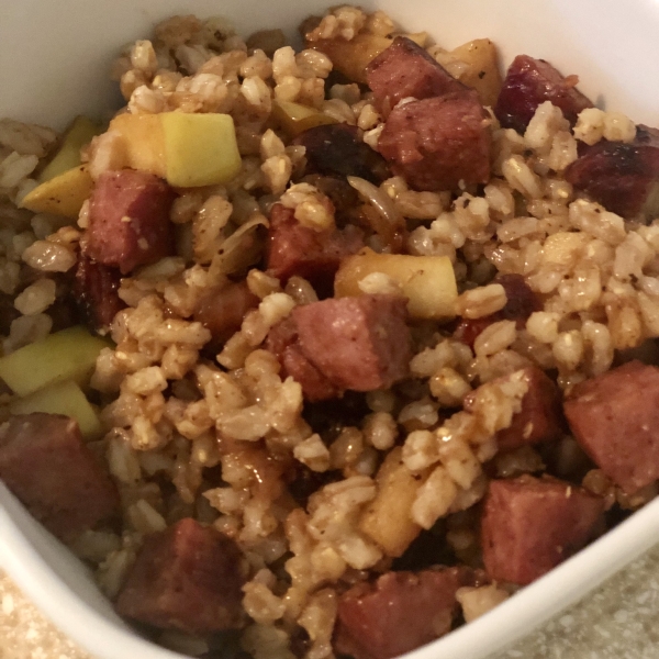 Farro Sausage Apple Skillet