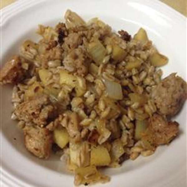 Farro Sausage Apple Skillet