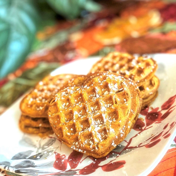 Vegan Pumpkin Waffles