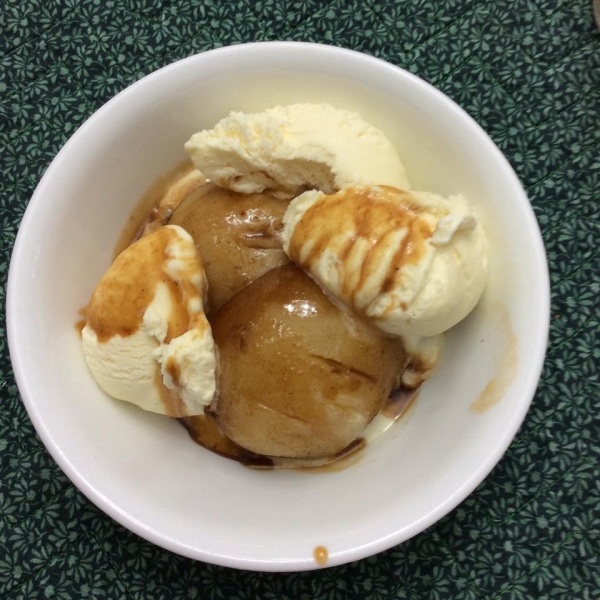 Marsala-Poached Pears