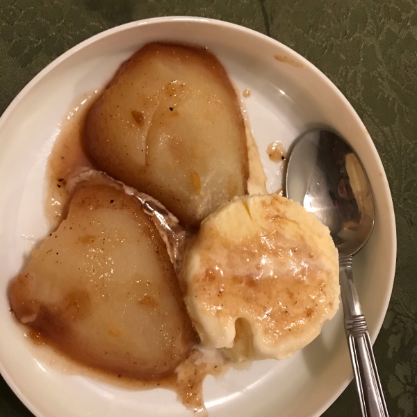Marsala-Poached Pears