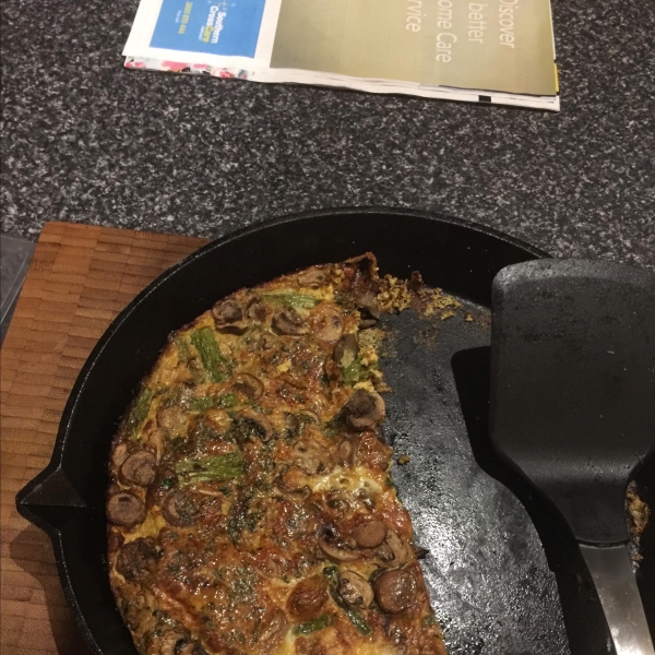 Italian Asparagus and Mushroom Frittata