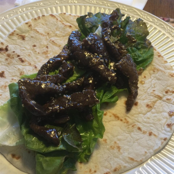 Sesame Lime Steak Wraps