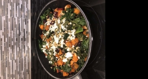 Roasted Yam and Kale Salad