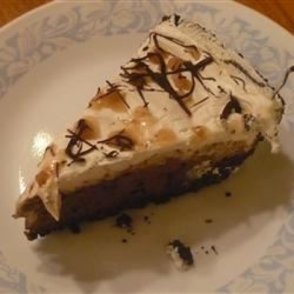 Fudge-Bottom Candy Crunch Pie