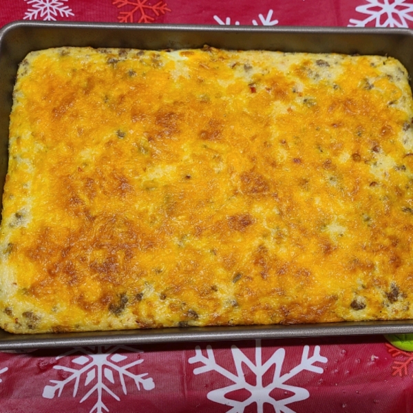 Grits, Sausage, and Egg Casserole