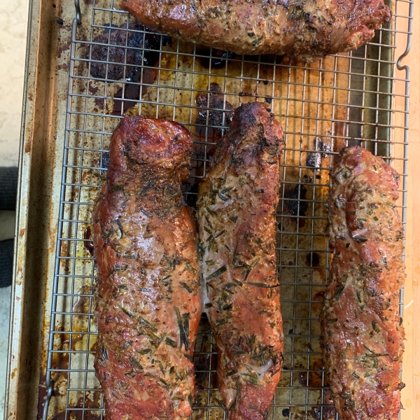 Rosemary and Garlic Smoked Pork Roast