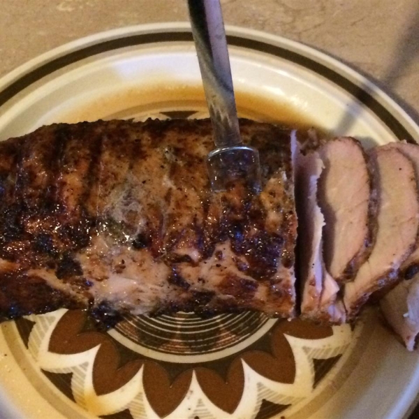 Rosemary and Garlic Smoked Pork Roast