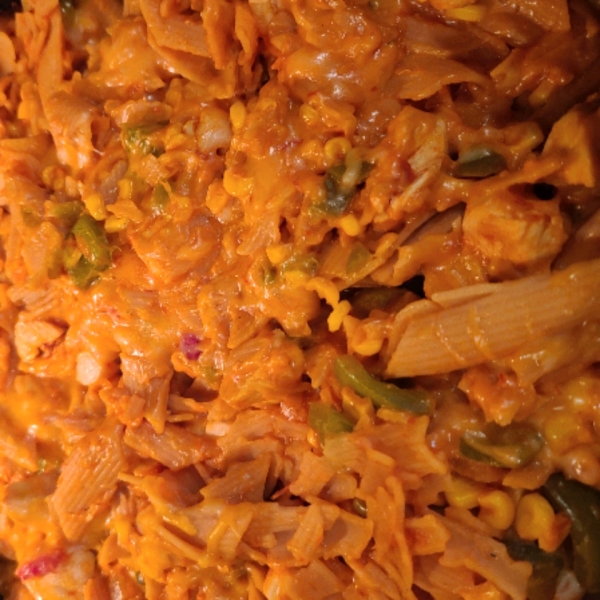 Cheesy Chicken and Salsa Skillet