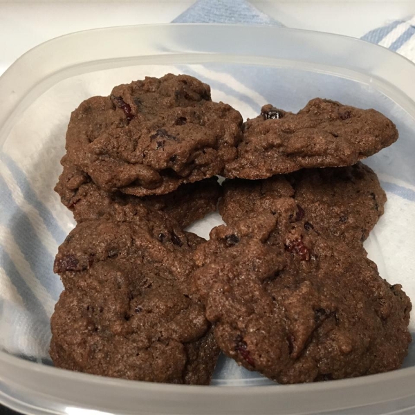 Lots of Chocolate Cherry Cookies