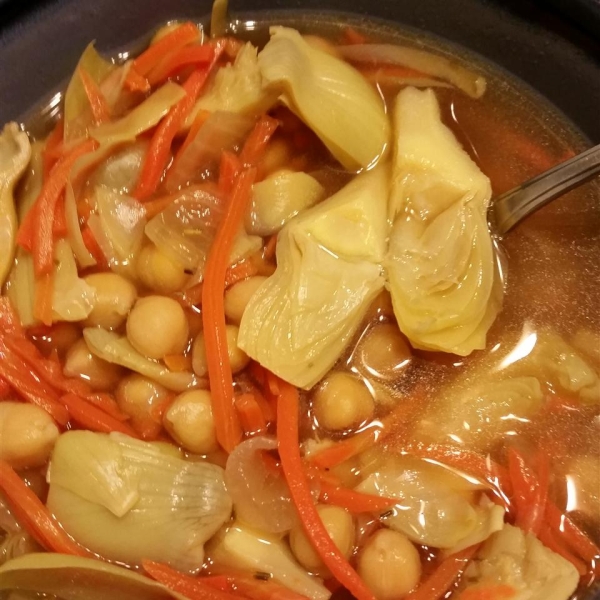 Artichoke and Chickpea Stew