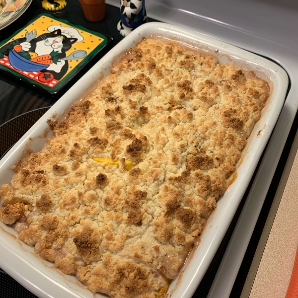 Easy Peach Cobbler with Cake Mix