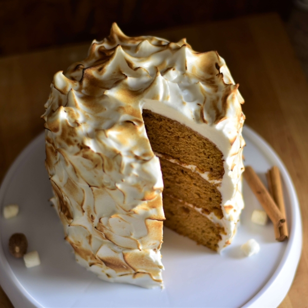 Sweet Potato Cupcakes with Toasted Marshmallow Frosting