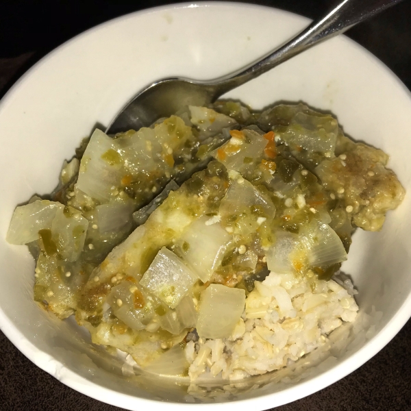 Basa Fillets in Tomatillo Sauce