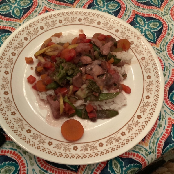 Heather's Blueberry Chicken Stir Fry