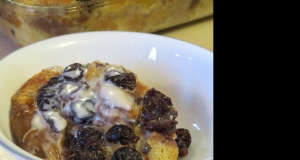 White Chocolate-Cherry Bread Pudding