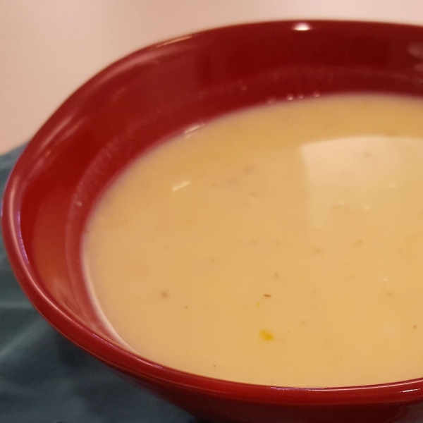 Quick Vegetarian Egg-Lemon Soup with Brown Rice