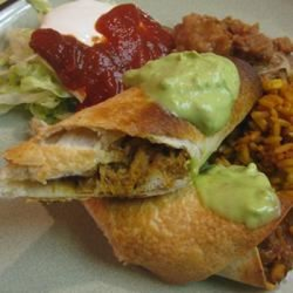 BBQ Chicken Baked Flautas