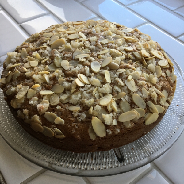 Almond Rhubarb Coffee Cake
