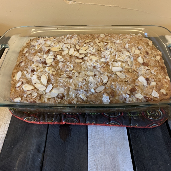 Almond Rhubarb Coffee Cake