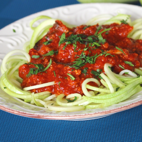 Chorizo Ragu with Spiralized Mexican Squash