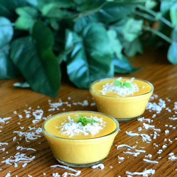 Mango Coconut Pudding