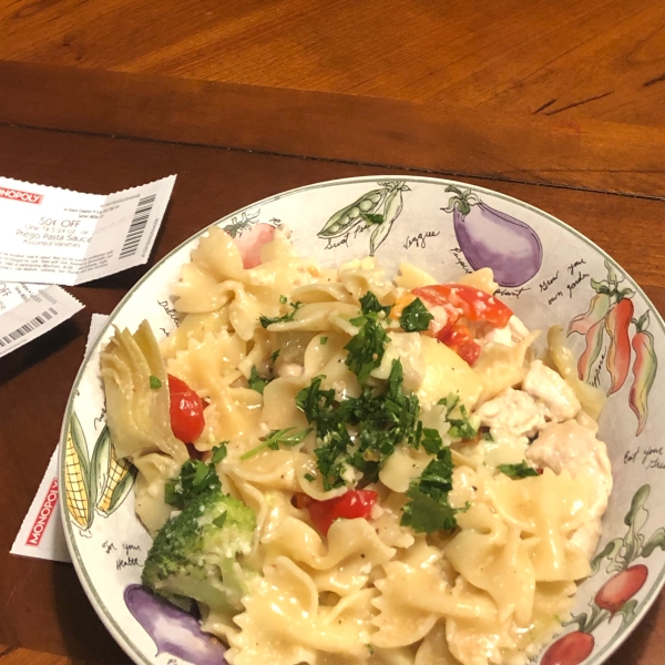 Pasta, Chicken and Artichokes