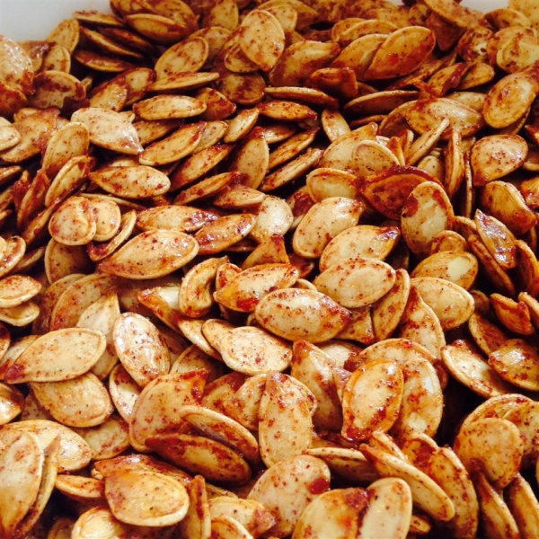 Spiced Maple Pumpkin Seeds