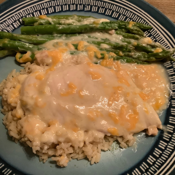 Saucy Chicken and Asparagus Bake
