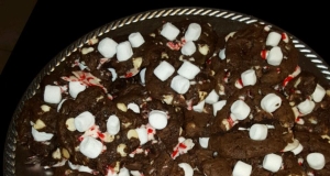 Candy Cane Hot Chocolate Cookies