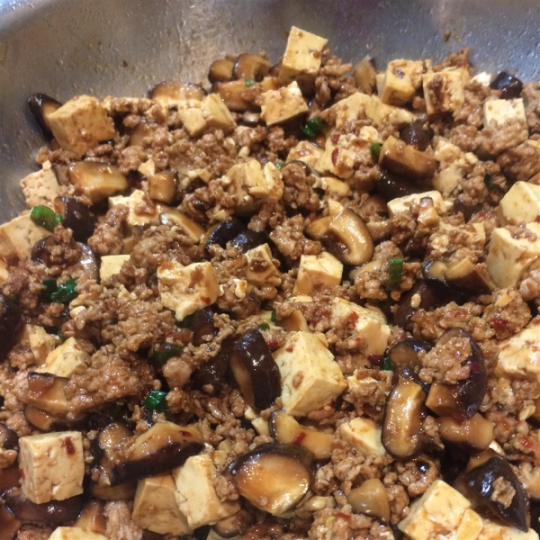 Tofu with Ground Pork Stir-Fry