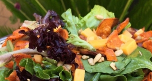 Spiralized Rosemary Roasted Sweet Potato Salad