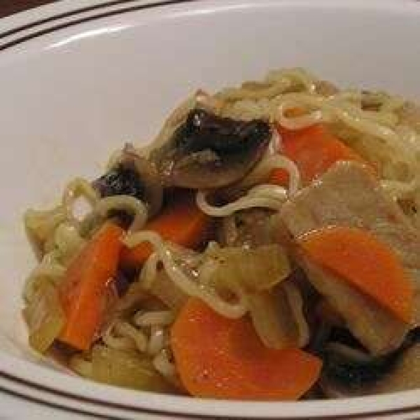 Ginger Pork Stir Fry (with Mushroom)