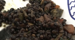 Braised Black Lentils