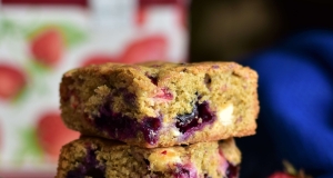 Berry and White Chocolate Blondies