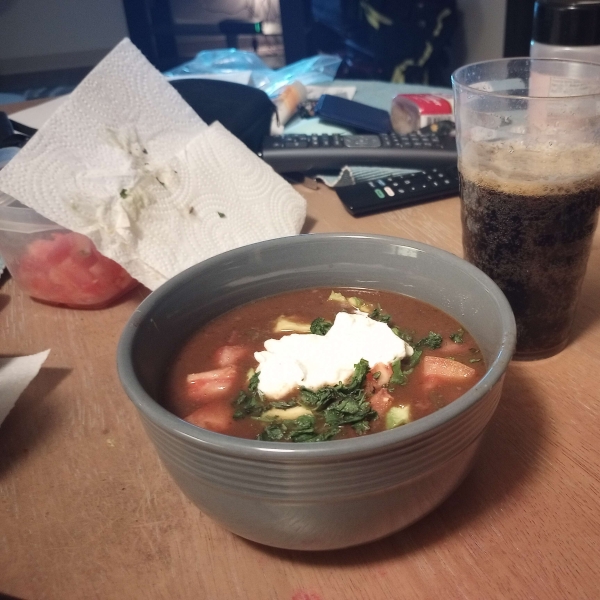 Spicy Slow Cooker Black Bean Soup