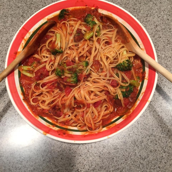 Pasta with Broccoli and Bacon