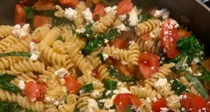 Mostaccioli with Spinach and Feta