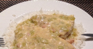 Chicken Creole with Chile Cream Sauce