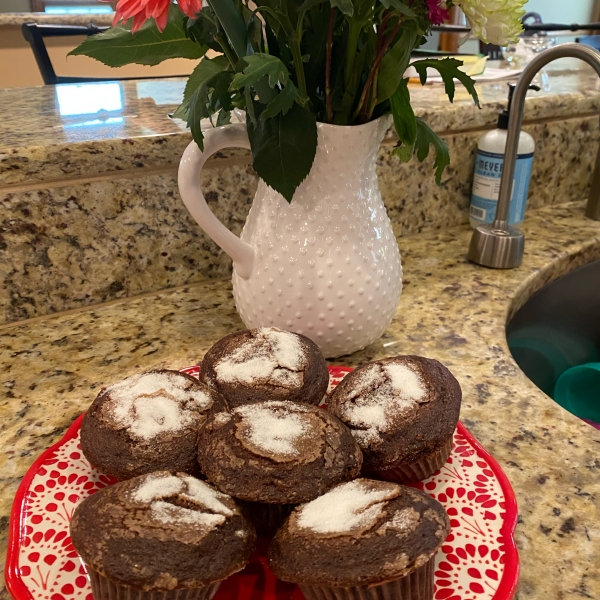Chocolate Chocolate Chip Nut Muffins