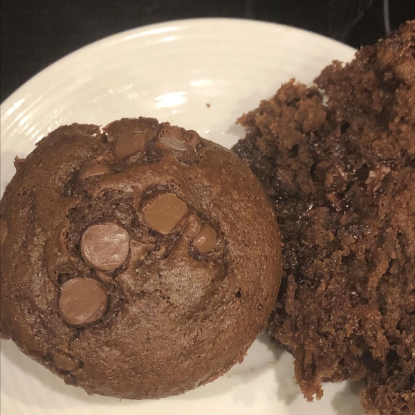 Chocolate Chocolate Chip Nut Muffins