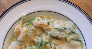 Zucchini Pasta with Peas and a Kale Pesto