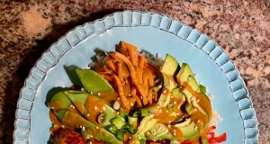 Spicy Salmon Bowls over Brown Rice