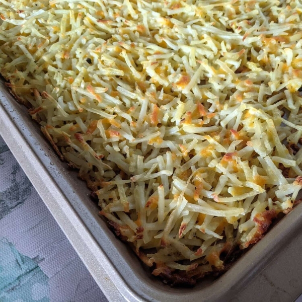 Cheesy Sheet Pan Hash Browns