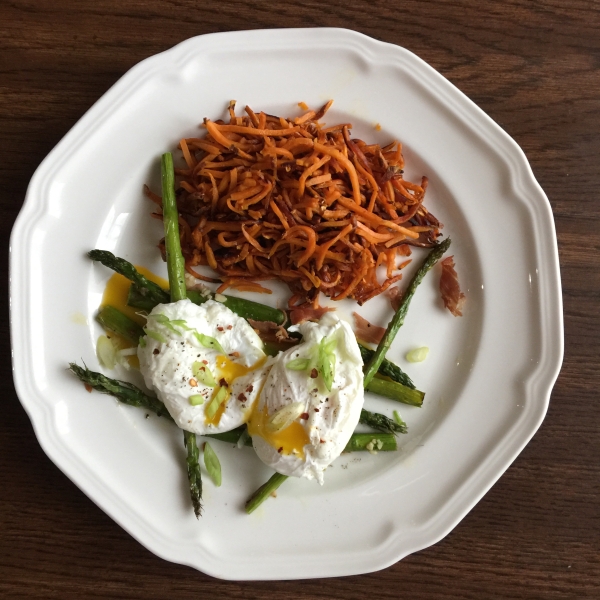 Roasted Asparagus Prosciutto and Egg