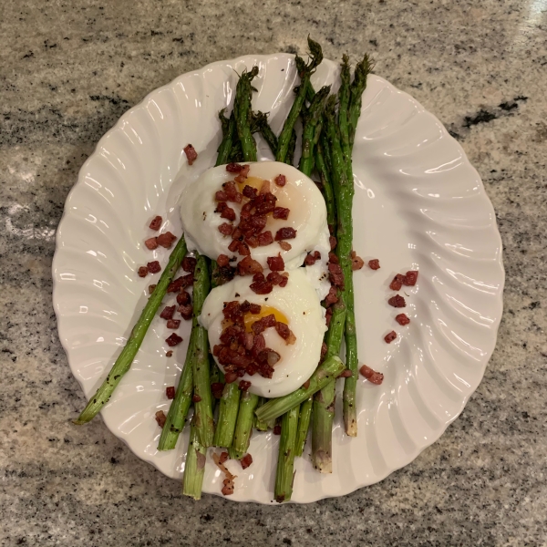 Roasted Asparagus Prosciutto and Egg