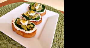 Artichoke Heart and Chopped Olive Crostini